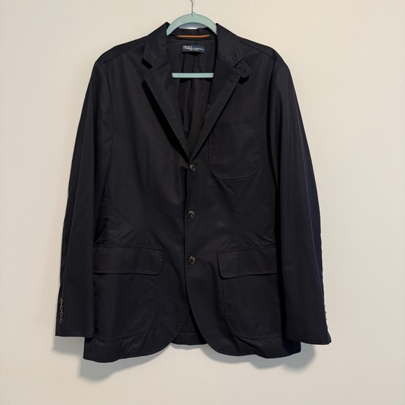 Polo by Ralph Lauren Men’s 100% Cotton Navy Blazer Size 42R
